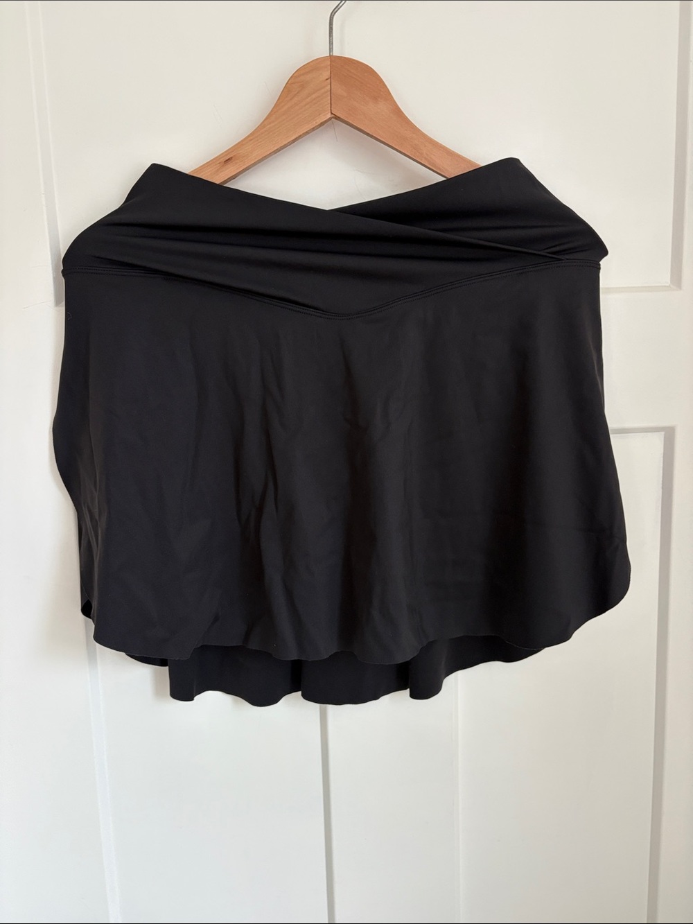 Crossover Athletic Skirt with Built-In Short